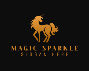 Premium Deluxe Unicorn logo design