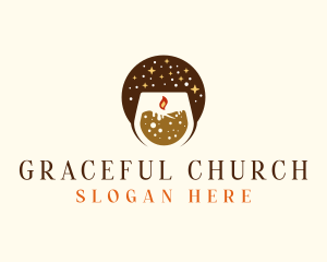 Church Candle Light logo design