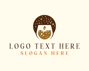 Relaxation - Church Candle Light logo design