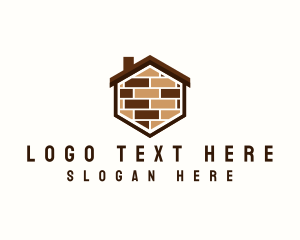 Masonry - Brick House Flooring logo design