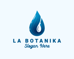 Essential Oil - Drinking Water Droplet logo design