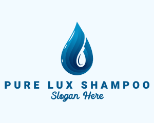 Shampoo - Drinking Water Droplet logo design