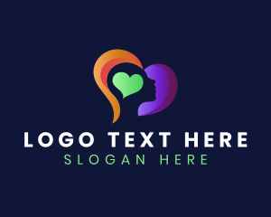 Therapy - Mental Therapy Heart logo design