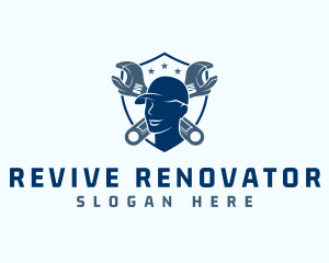 Renovator - Mechanic Handyman Repair logo design