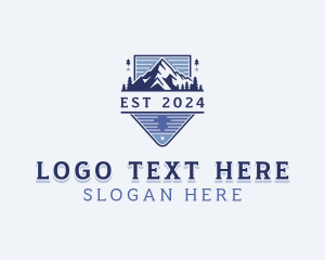 Mountaineer - Mountain Summit Adventure logo design