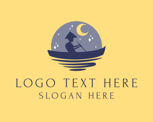 Voyager - River Moon Gondolier logo design