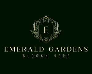 Floral Nature Ornament logo design