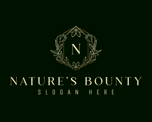 Floral Nature Ornament logo design