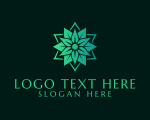 Healthy - Natural Leaves Spa logo design