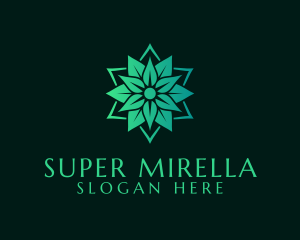 Vegan - Natural Leaves Spa logo design