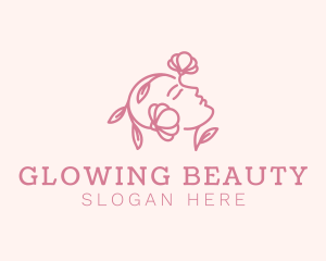 Facial Treatment - Nature Floral Beauty Face logo design