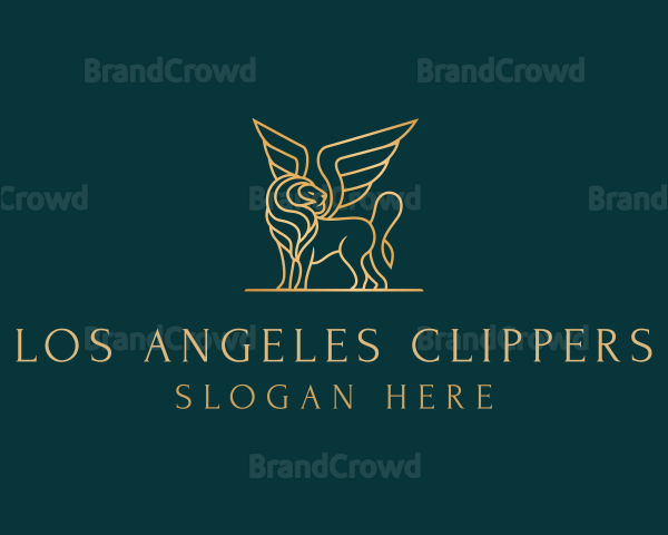 Luxury Winged Lion Logo