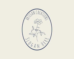 Elegant Artisan Floral  logo design