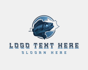 Brook Trout - Seabass Fish Seafood logo design