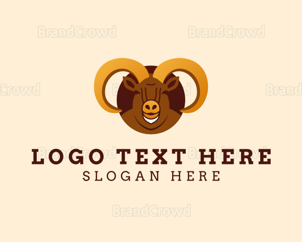 Wild Ram Horn Logo