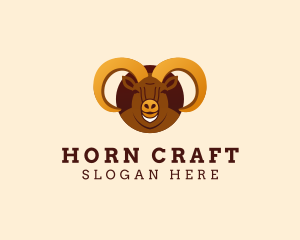 Wild Ram Horn  logo design