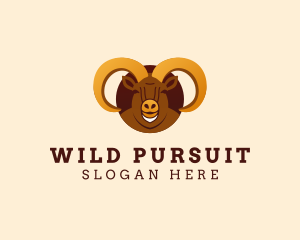 Wild Ram Horn  logo design