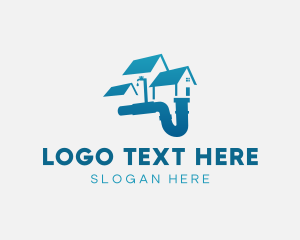 Faucet - Residential House Plumbing logo design