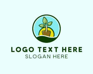 Planter - Plant Shovel Gardening logo design
