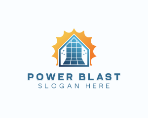 Solar Power Sustainable logo design