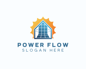 Solar Power Sustainable logo design