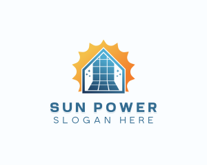 Solar Power Sustainable logo design