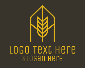 Environmental - Orange Wheat Arch logo design