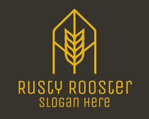 Rusty - Orange Wheat Arch logo design