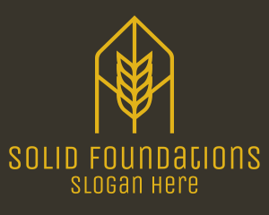 Eco Friendly - Orange Wheat Arch logo design