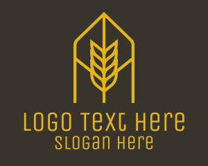 Therapy - Orange Wheat Arch logo design