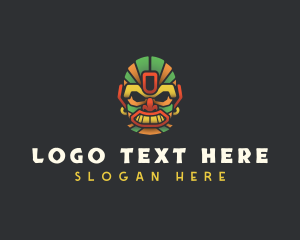 Relic - Ethnic Tribal Mask logo design