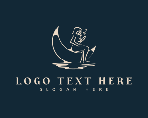 Tobacco - Sexy Female Smoker logo design