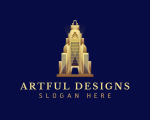 Architecture Art Deco Building logo design