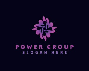 Flower Community People Logo