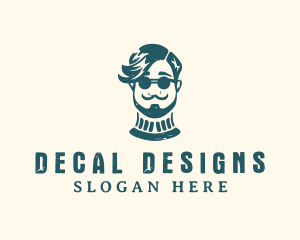 Hipster Sunglasses Man logo design