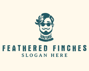 Hipster Sunglasses Man logo design