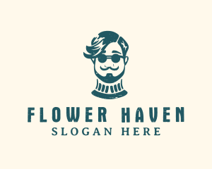 Hipster Sunglasses Man logo design