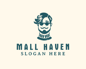 Hipster Sunglasses Man logo design