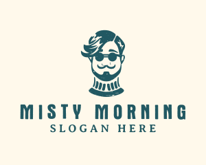 Hipster Sunglasses Man logo design