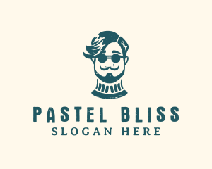 Hipster Sunglasses Man logo design