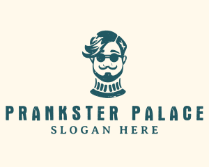 Hipster Sunglasses Man logo design