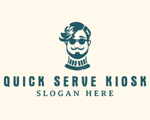 Hipster Sunglasses Man logo design