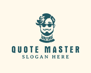 Hipster Sunglasses Man logo design