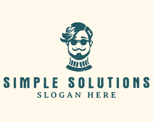 Hipster Sunglasses Man logo design