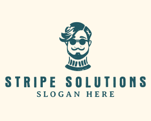 Hipster Sunglasses Man logo design