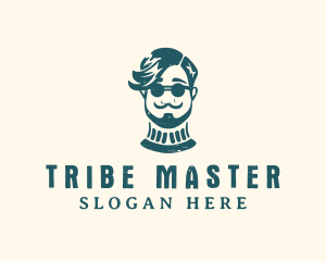 Hipster Sunglasses Man logo design