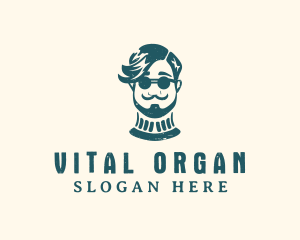 Hipster Sunglasses Man logo design