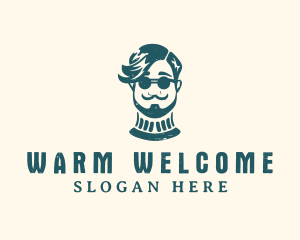 Hipster Sunglasses Man logo design