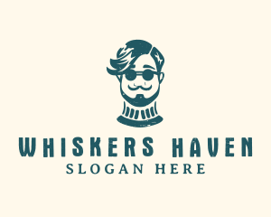 Hipster Sunglasses Man logo design