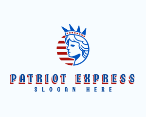 Nationalist - Liberty Patriotic Statue logo design